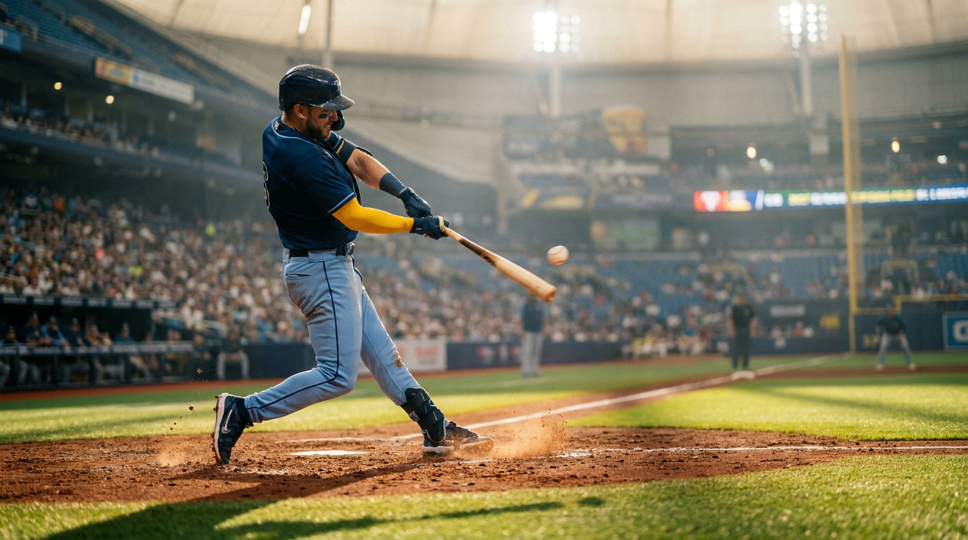 Rays Ride Mesa Jr.'s Double-Triple Night to 4-0 Shutout, Sweep Rockies