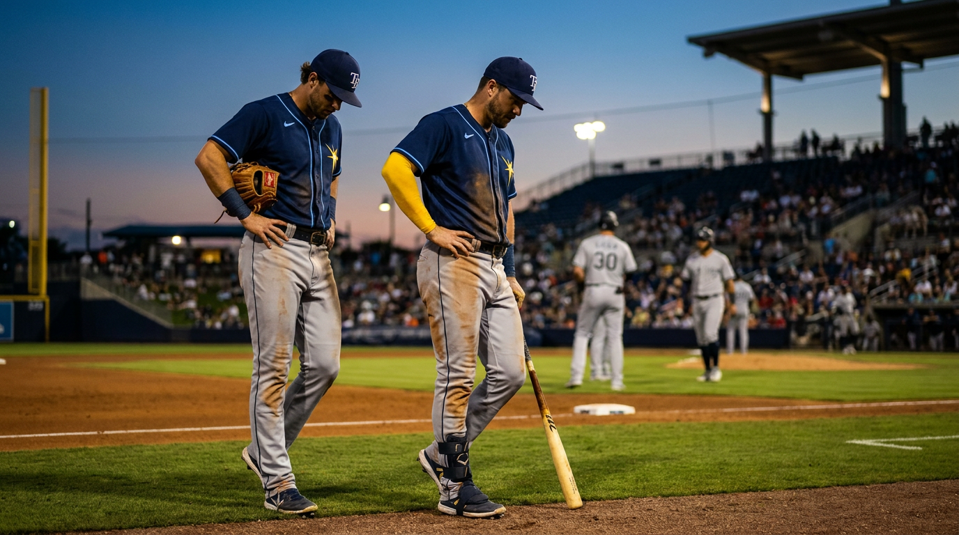 Rays Shut Out 2-0 by Yankees in Grim Game 1 of Doubleheader