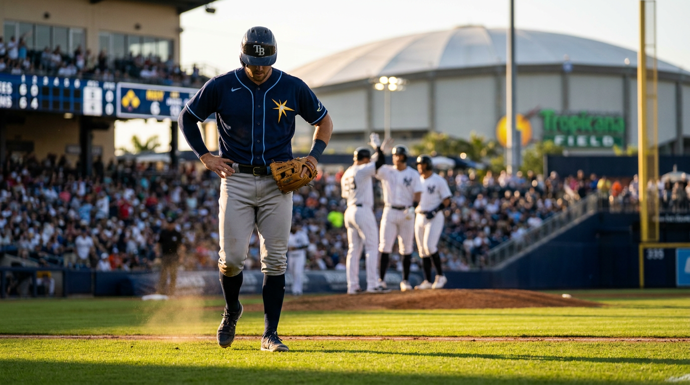Rays Let a 4-0 Lead Slip Away as Yankees Rally for 6-4 Win
