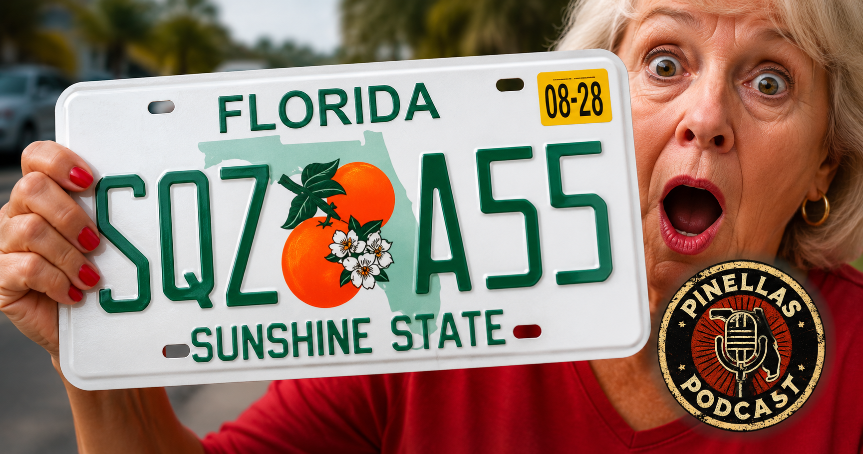 Florida Woman License Plate